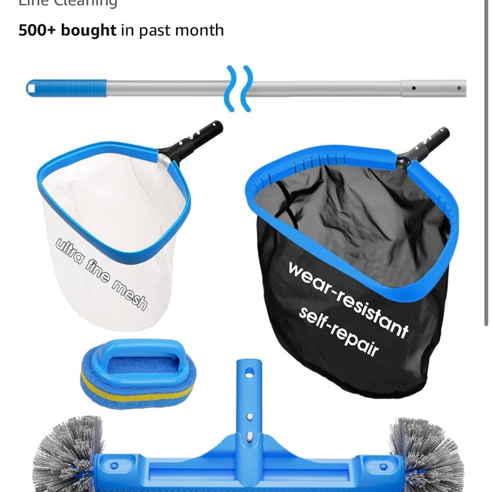 Blue Pool Cleaning Kit